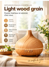 Diffuseur d'Arômes Grain de Bois — Humidificateur USB de Bureau 3